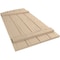 Ekena Millwork Sandblasted 4 Board Joined Board-n-Batten w/Elliptical Top Faux Wood Shutters, 22W x 36H, PR SHUBJL22X36SDPR - alternate 6